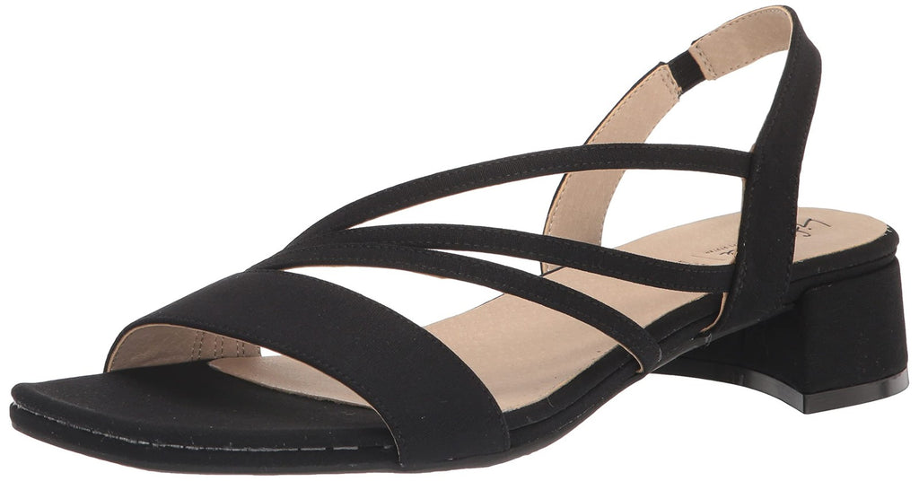 LifeStride Womens Joy 2 Strappy Sandal Black 9 W