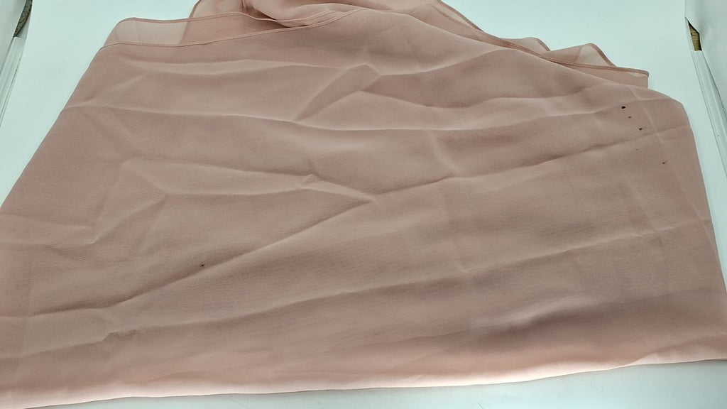 Blush Pink Chiffon Shawl Wrap 79x18 in for Weddings & Evenings