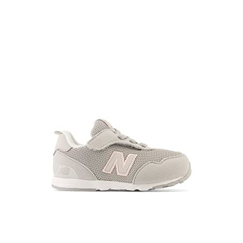 New Balance Kids 515 V1 Sneakers, Rain Cloud/Pink Haze, 8.5 Toddler X-Wide