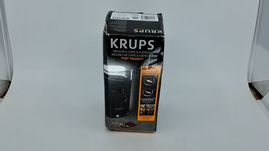 KRUPS 3 Oz Coffee & Spice Grinder, Electric, Black, Stainless Steel Blades