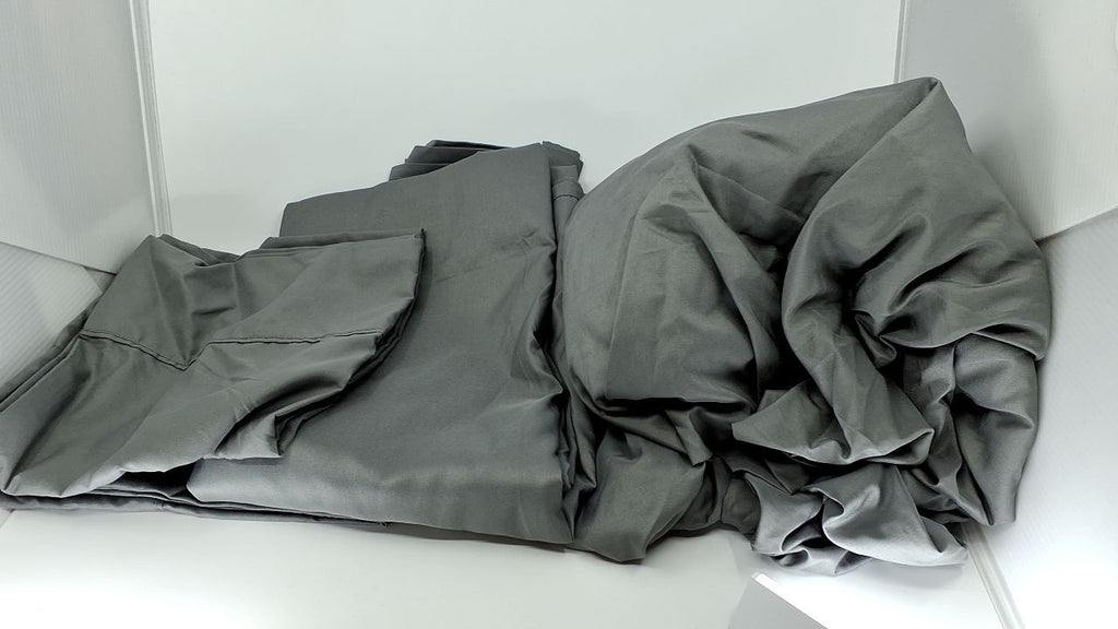 Soft Microfiber 4-Piece Bed Sheet Set, King, Dark Gray, 14in Deep Pockets