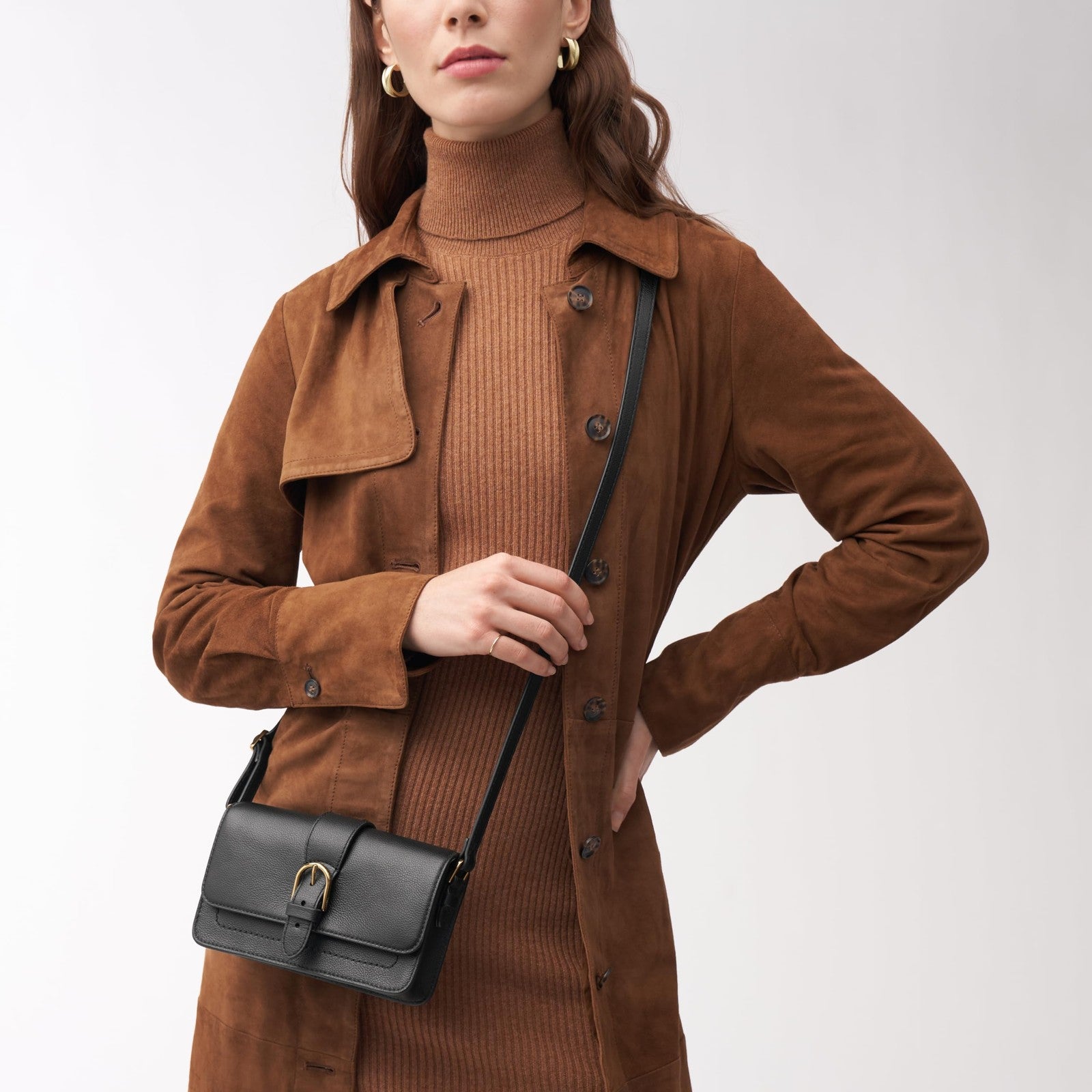 Fossil Zoey Crossbody Bag, Black Medium