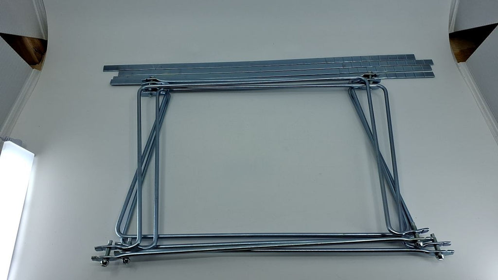 Adjustable Hanging File Frame, Letter Size, 14-18 In, Pack of 2, Silver