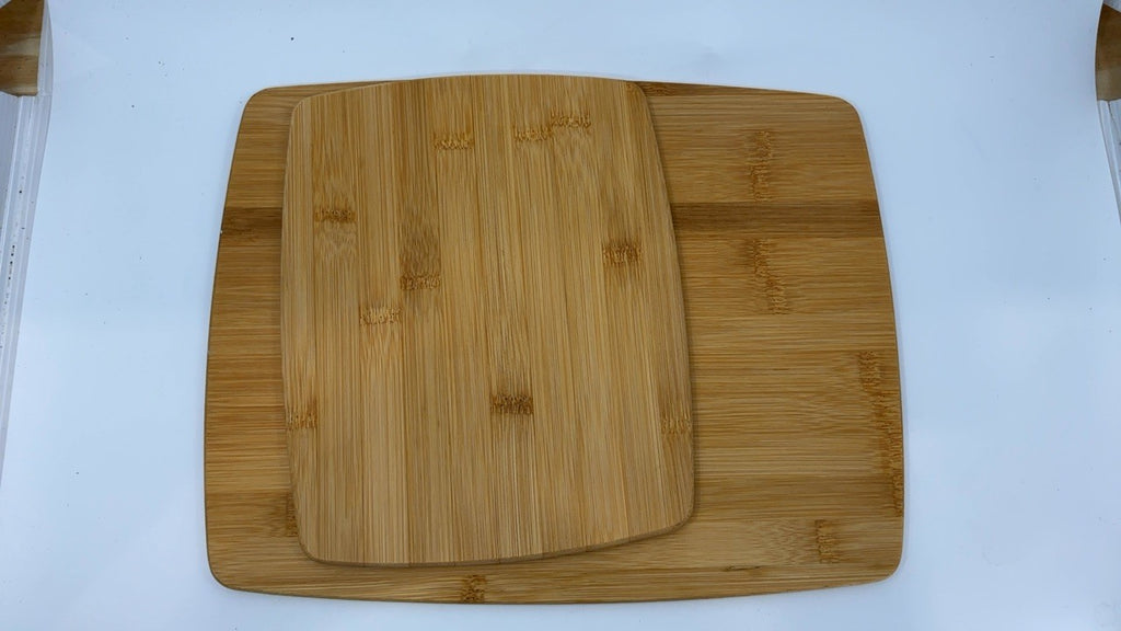 4-Piece Bamboo Cutting Board Set w/ Reversible Charcuterie Boards