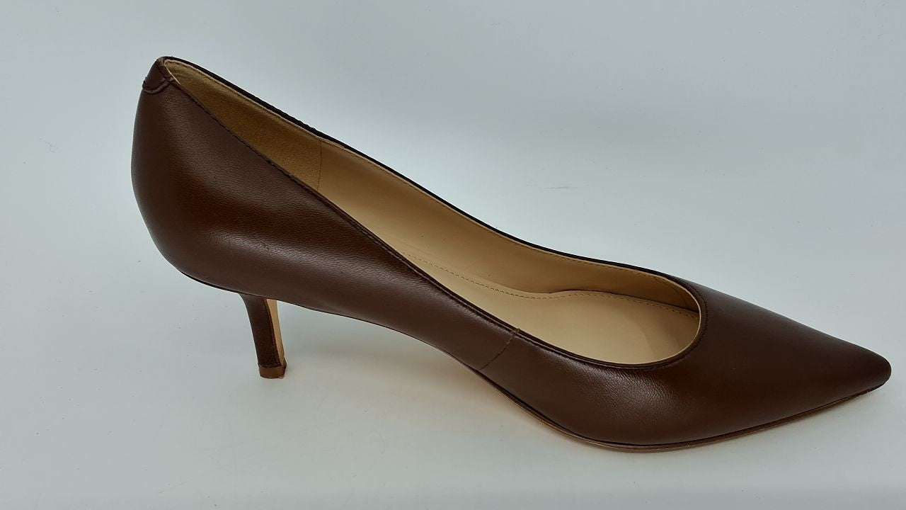 Marc Fisher Women's Alola Pump, Medium Brown Leather 210, 7.5