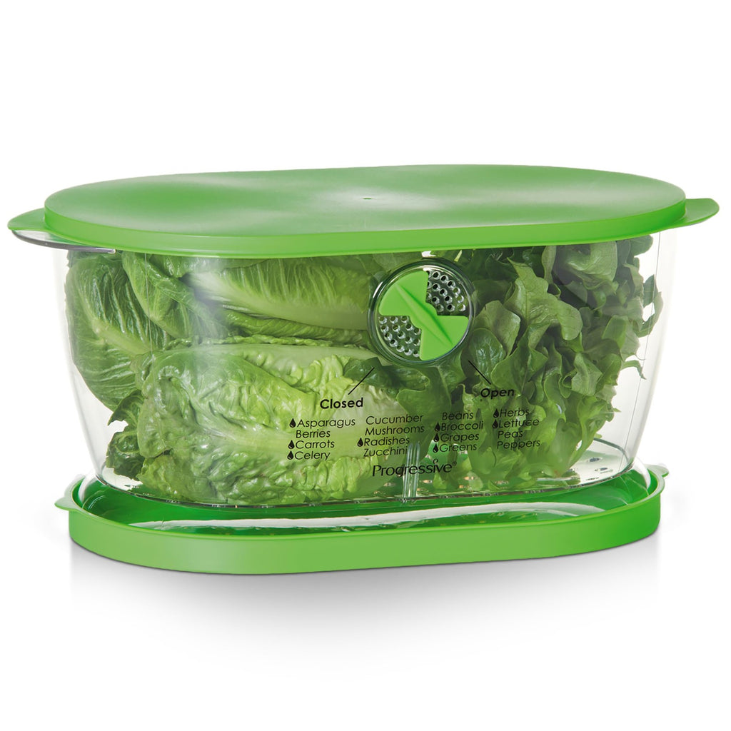 Progressive Lettuce Keeper Produce Storage Container, 4.7 Qt, Green