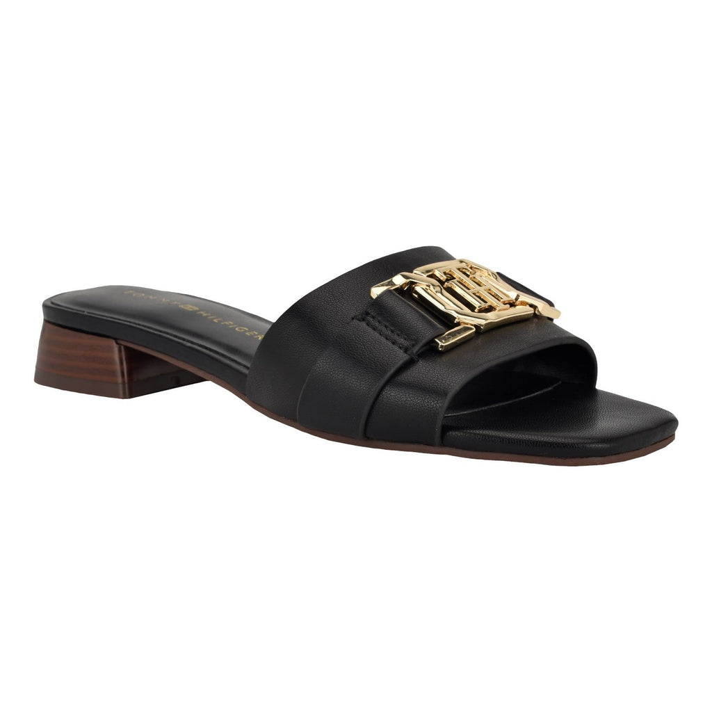 Tommy Hilfiger Women's Meliei Heeled Sandal, Black 001, 7.5