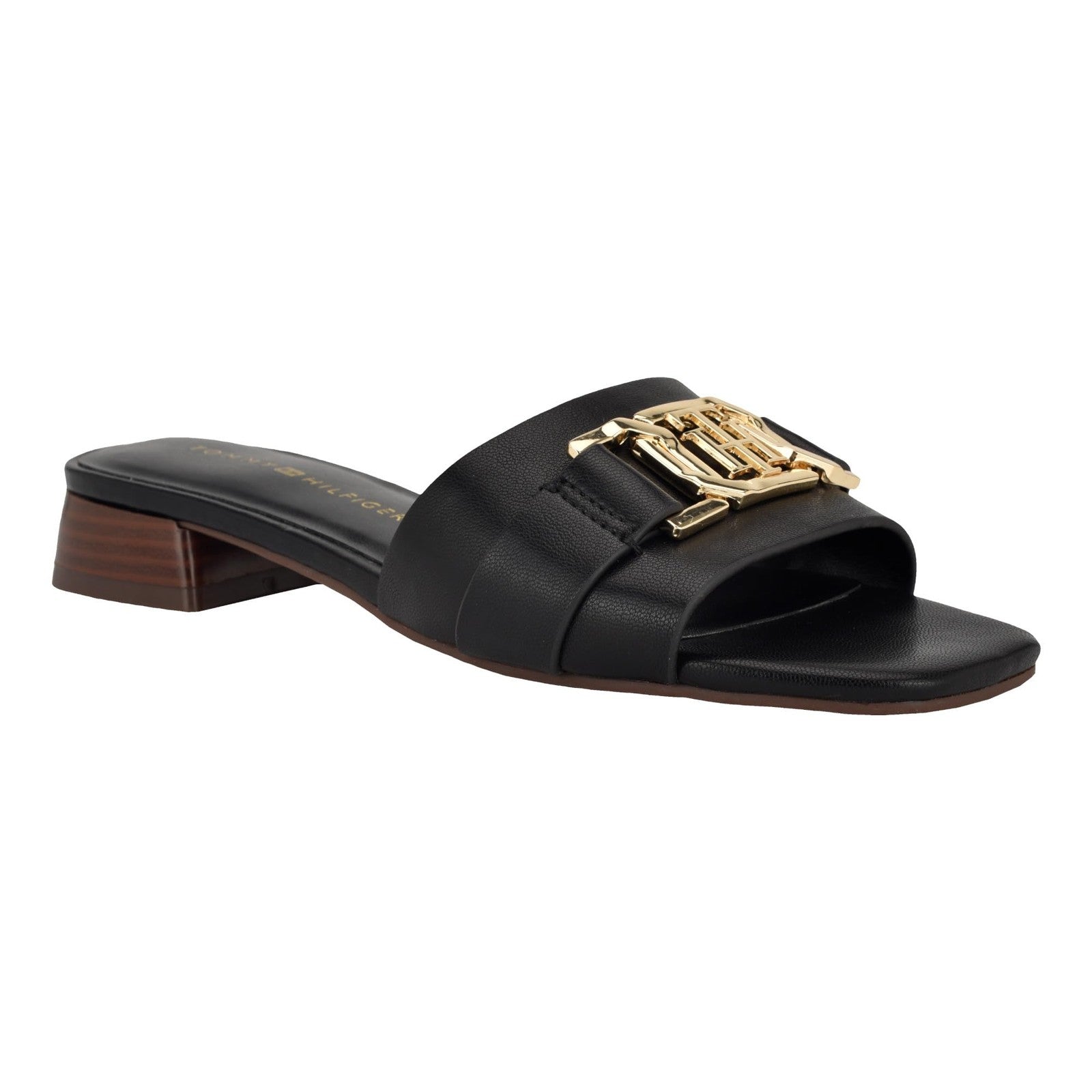 Tommy Hilfiger Women's Meliei Heeled Sandal, Black 001, 7.5