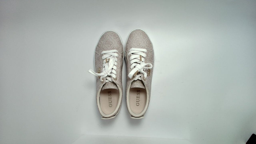 Guess Women's GENZA Sneaker, Dove 150, 8M