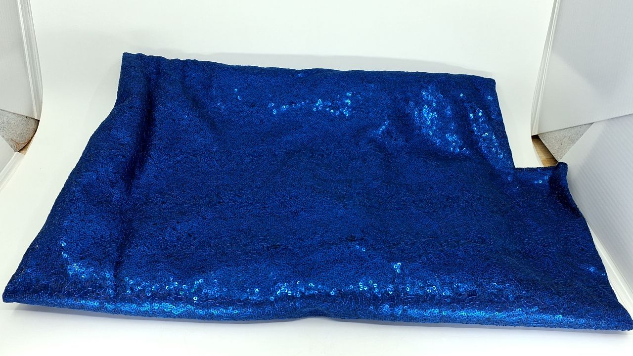 Royal Blue Glitter Table Cloth 60x102 Inch for Events & Celebrations