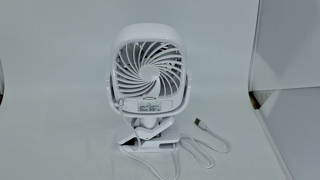 Arctic Air Grip Go Evaporative Cooler, Portable Fan, USB Rechargeable, White