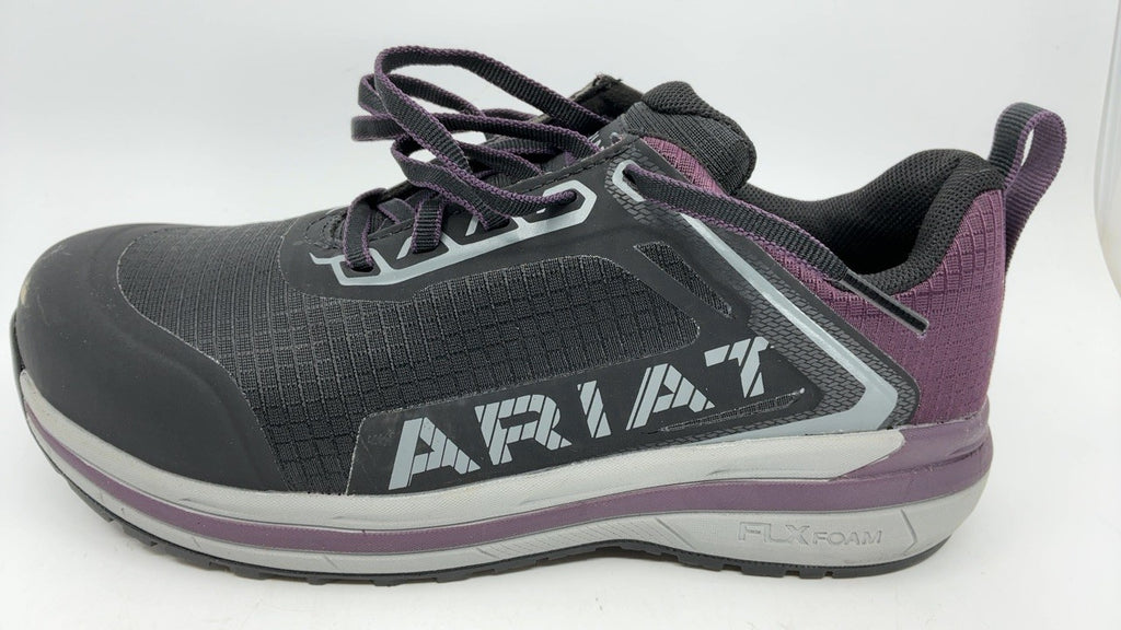 ARIAT Womens Outpace™ Composite Toe Safety Shoe Black/Shadow Purple 8 Wide