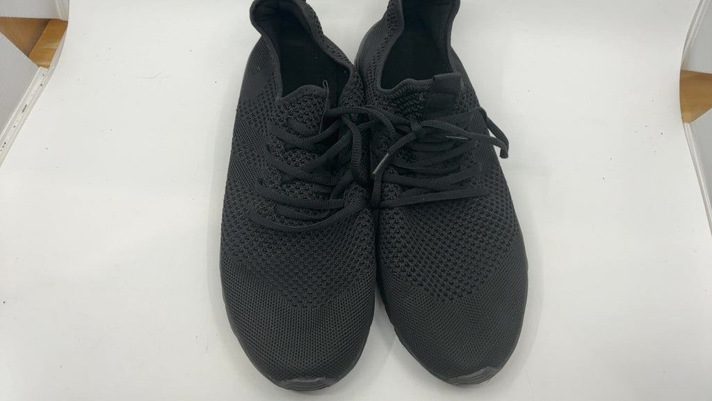 Mens Athletic Walking Sneakers Black Size 13.5 Lightweight & Breathable