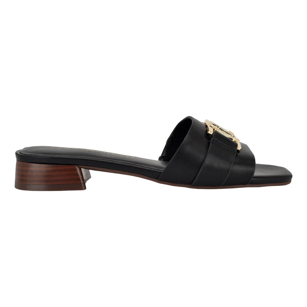 Tommy Hilfiger Women's Meliei Heeled Sandal, Black 001, 7.5