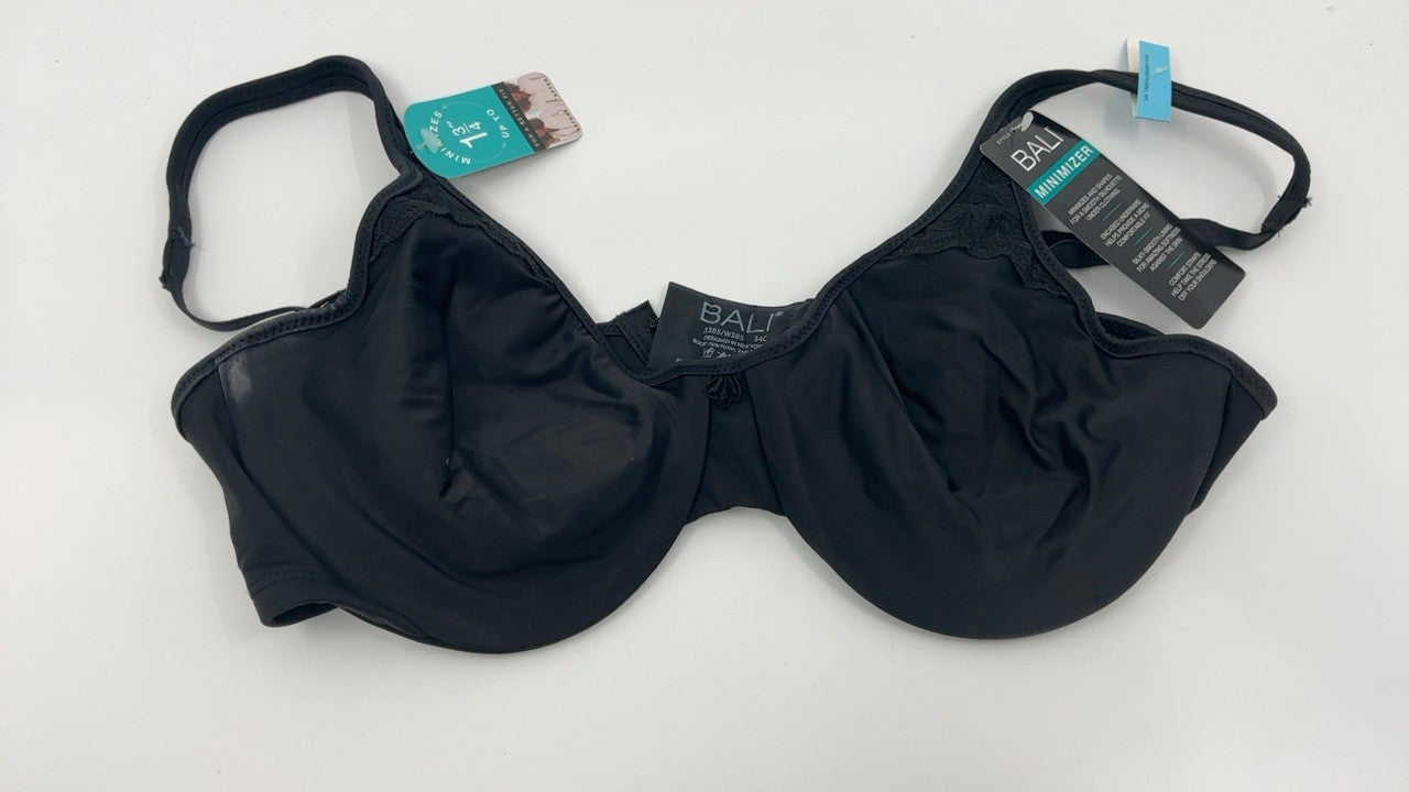 Bali womens Passion for Comfort Underwire Df3385 minimizer bras, Black, 34C US
