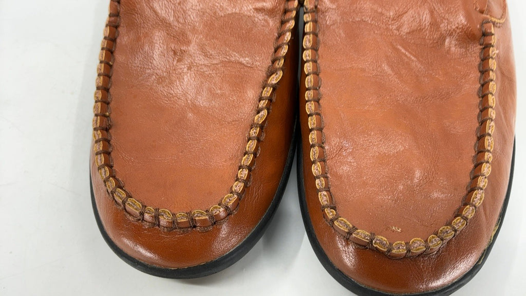 Men's Genuine Leather Casual Loafers A-Brown Size 13 by Go Tour