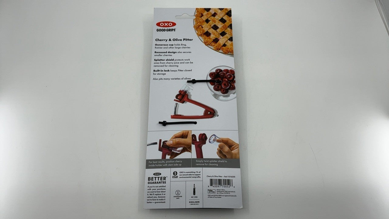 OXO Good Grips Cherry & Olive Pitter - Beet