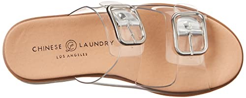 Chinese Laundry Women's SURFS UP Sandal, Clear, 8.5 US M
