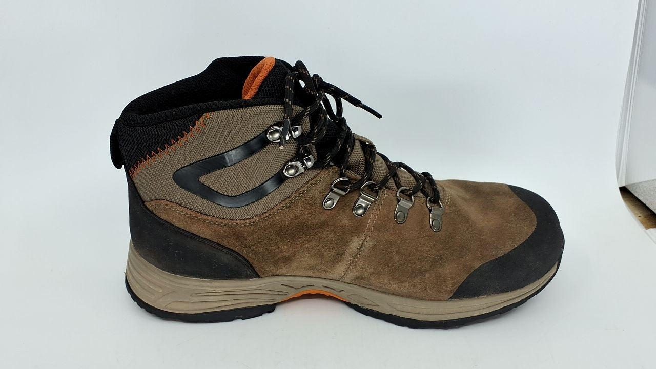 Propét Men's Conrad Waterproof Hiking Boots, Gunsmoke/Orange, 11 XX-Wide US