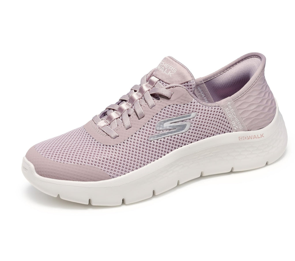 Mauve Skechers Go Walk Flex Slip-Ins, Women's Sneakers, Size 8