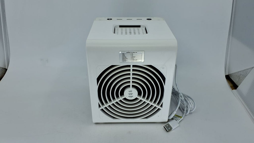 BIESQYA Portable Air Cooler, Black, 3 Speed USB Fan for Home & Office