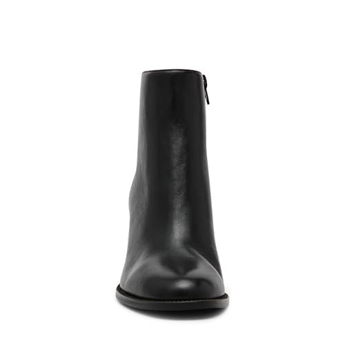 Steve Madden Women's Jozie Ankle Boot, Black Leather, 10M