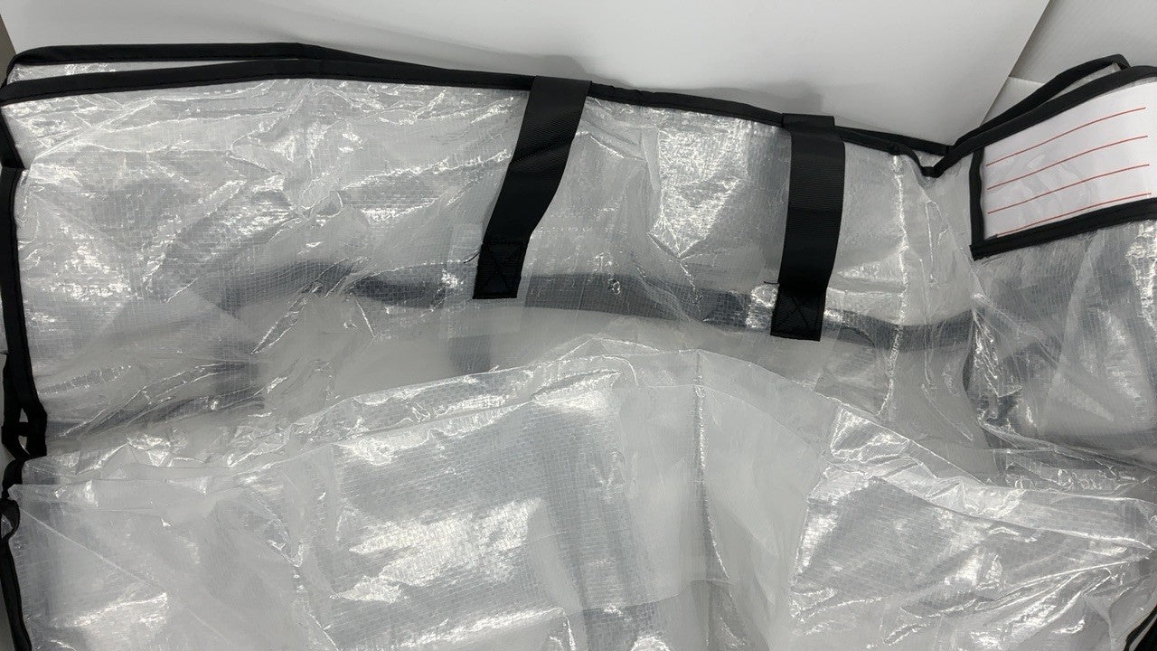 MightyStor White & Black Storage Bag - Large, Heavy Duty, w/ Handles