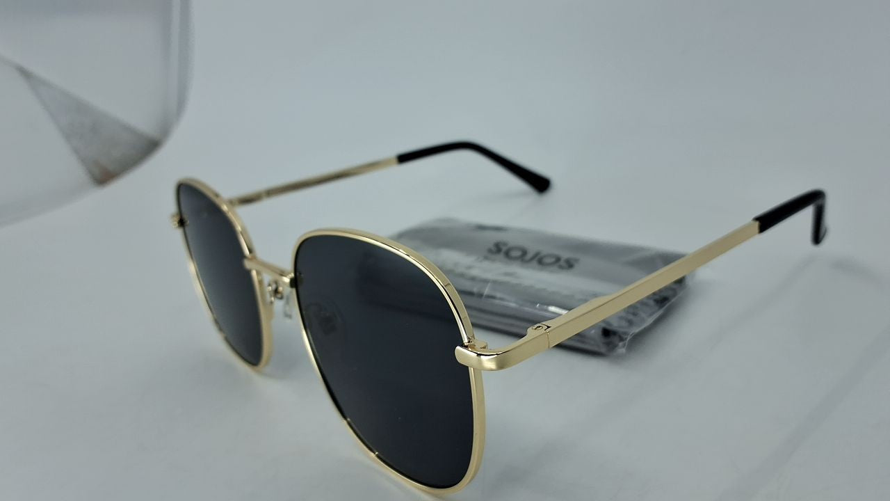 Classic Trendy Square Sunglasses SJ1137 Gold Shades for Women & Men