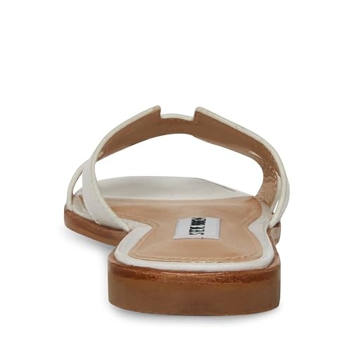 Steve Madden Women's Hadyn Sandal, White Leather, 7