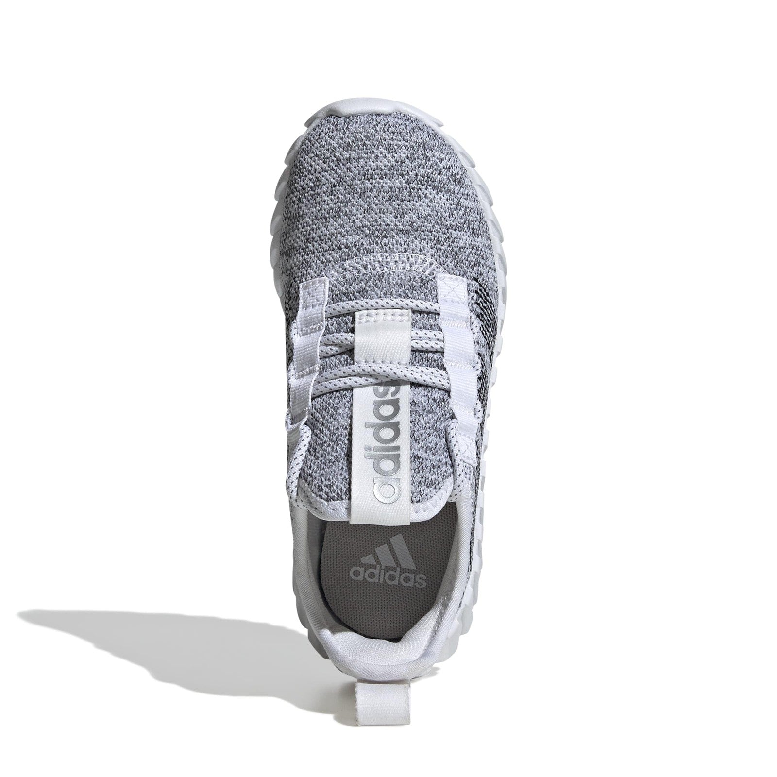 adidas Unisex-Kids Kaptir Flow, White/Black/Silver Metallic, 4