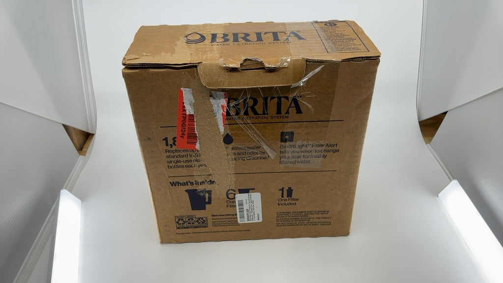 Brita 6-Cup Water Filter Pitcher BPA Free w/ 1 Standard Filter White