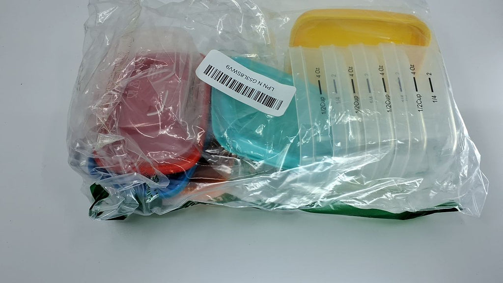 Fit & Fresh 1/2-Cup Snack Set, 5PK Leakproof Containers, Multicolor