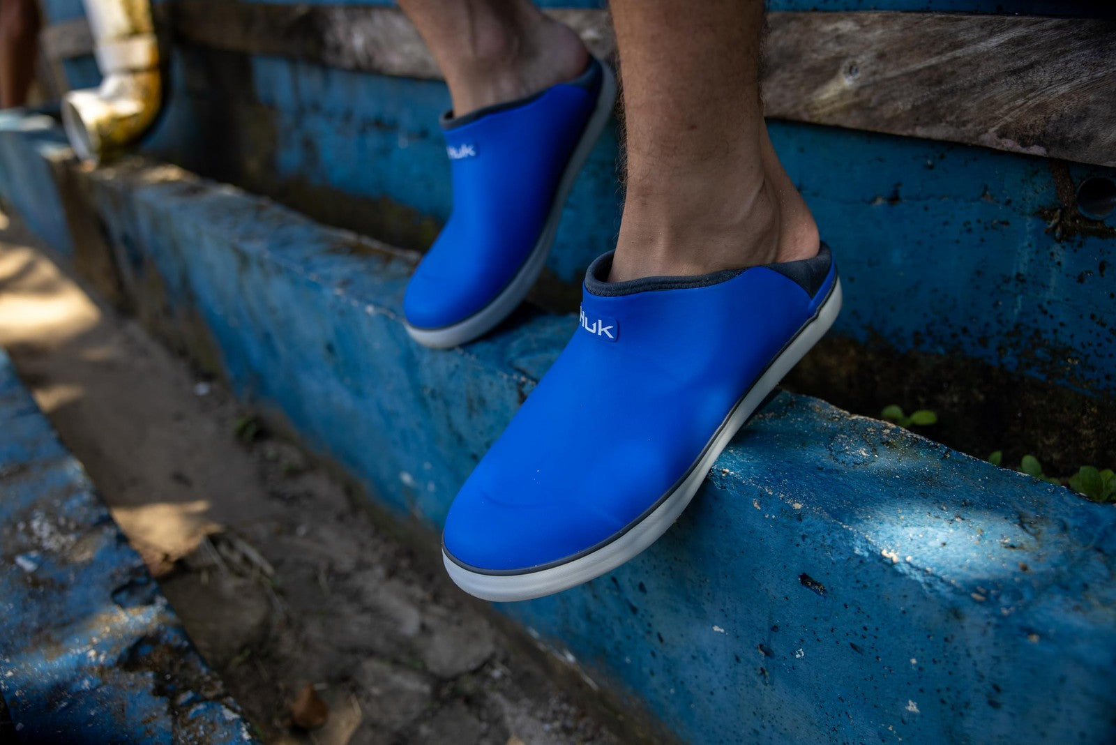 HUK Men's Rogue Wave Fishing Boots, Waterproof, Ocean Blue, Size 11