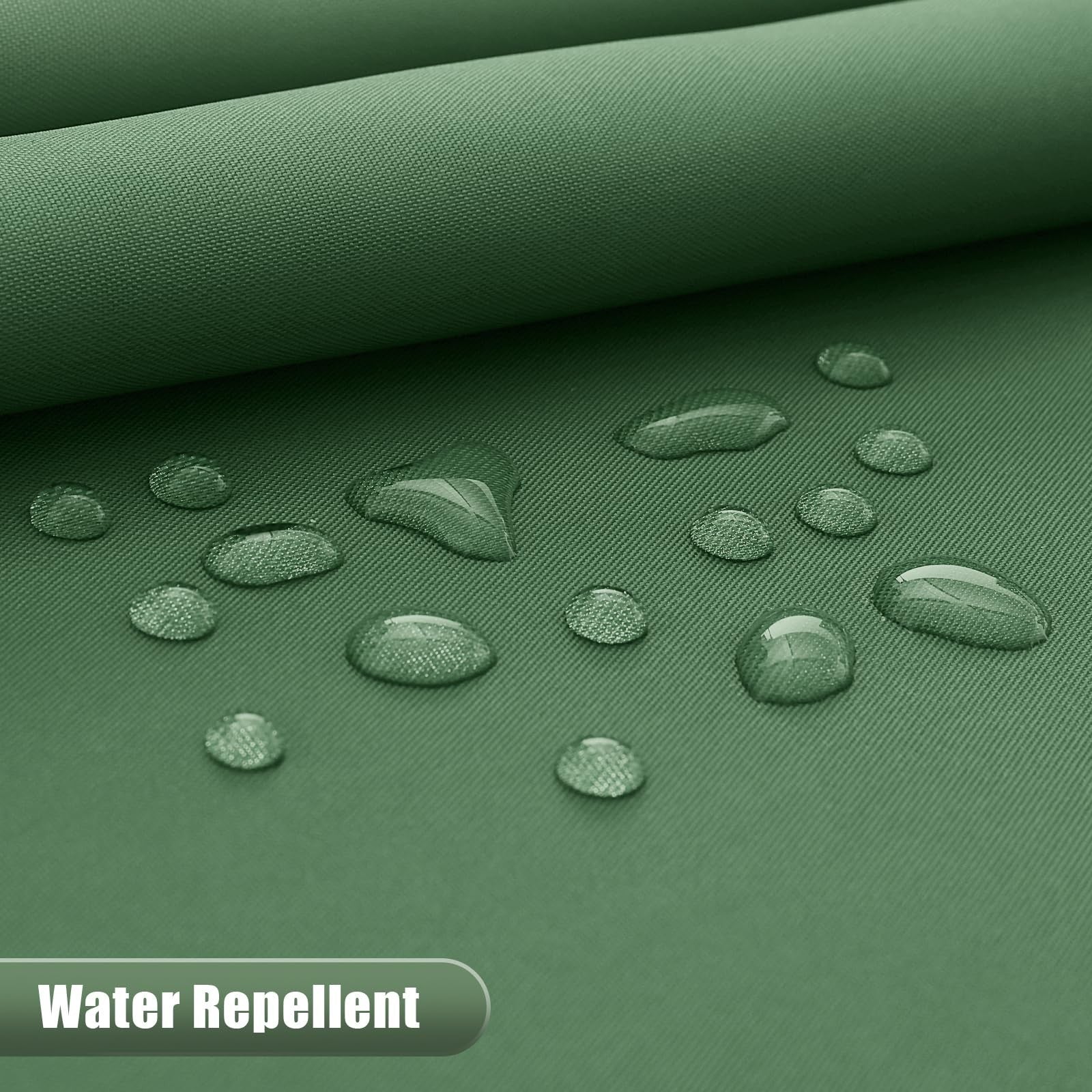 Modern Sage Green Ombre Shower Curtain, 72x72 in, Waterproof, 12 Hooks