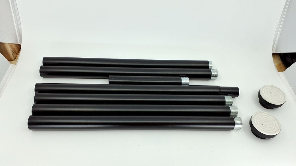 Heavy Duty Tension Shower Curtain Rod 28-102 In, Black, No Drilling