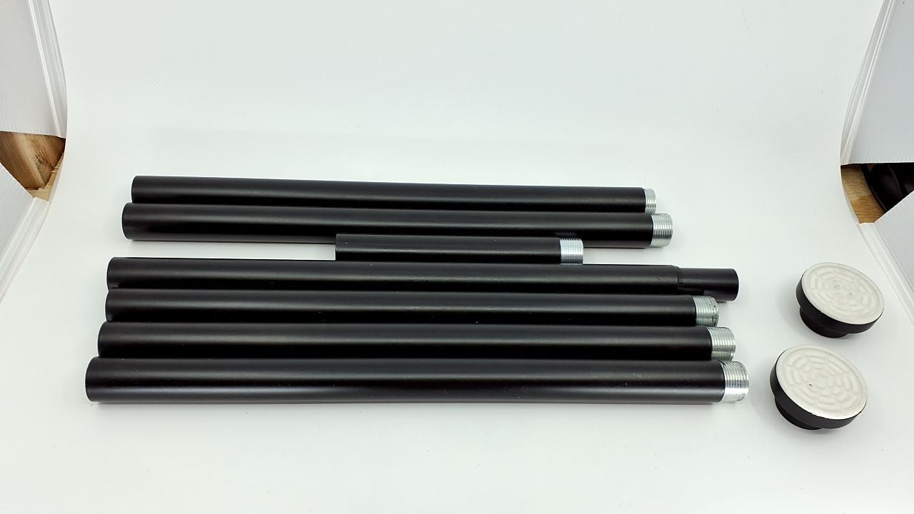 Heavy Duty Tension Shower Curtain Rod 28-102 In, Black, No Drilling