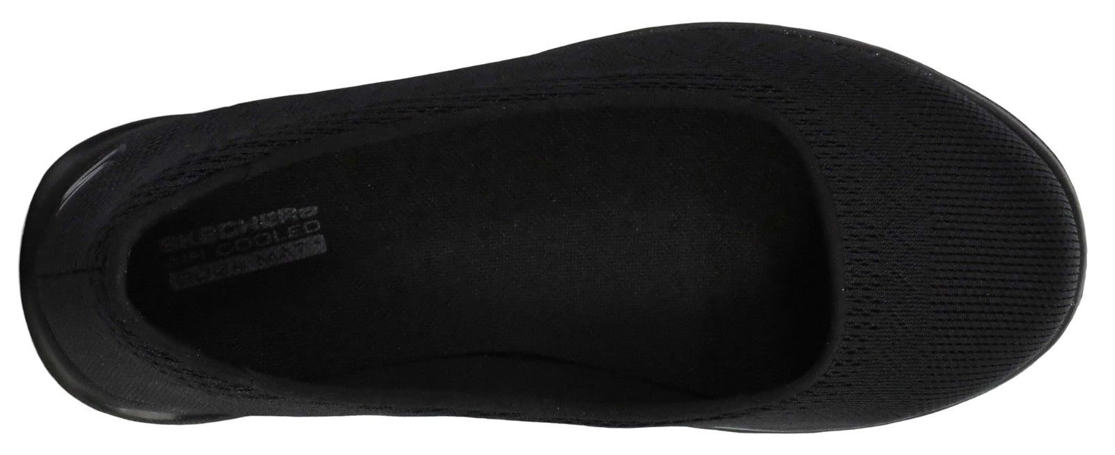 GO Walk Lite Dreamer Ballet Flat, Women's, Skechers, Black, 7.5 M