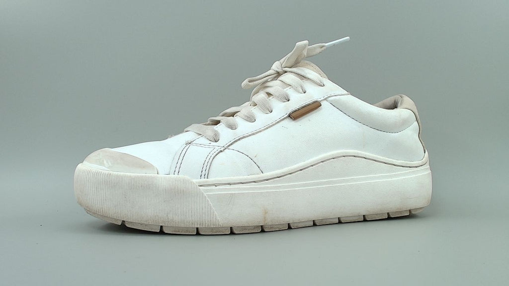 Dr. Scholl's Shoes Womens Time Off Platform Slip On Fashion Sneaker,White,7.5