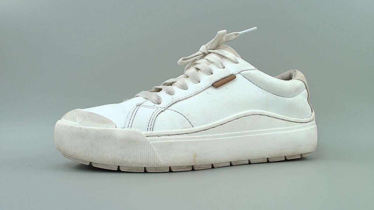 Dr. Scholl's Shoes Womens Time Off Platform Slip On Fashion Sneaker,White,7.5