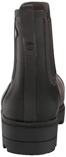 Bogs Womens Laurel Chelsea Safety Toe Boot, Black, Size 9