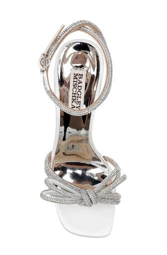 Badgley Mischka Women's Effie Heeled Sandal, Champagne, 9