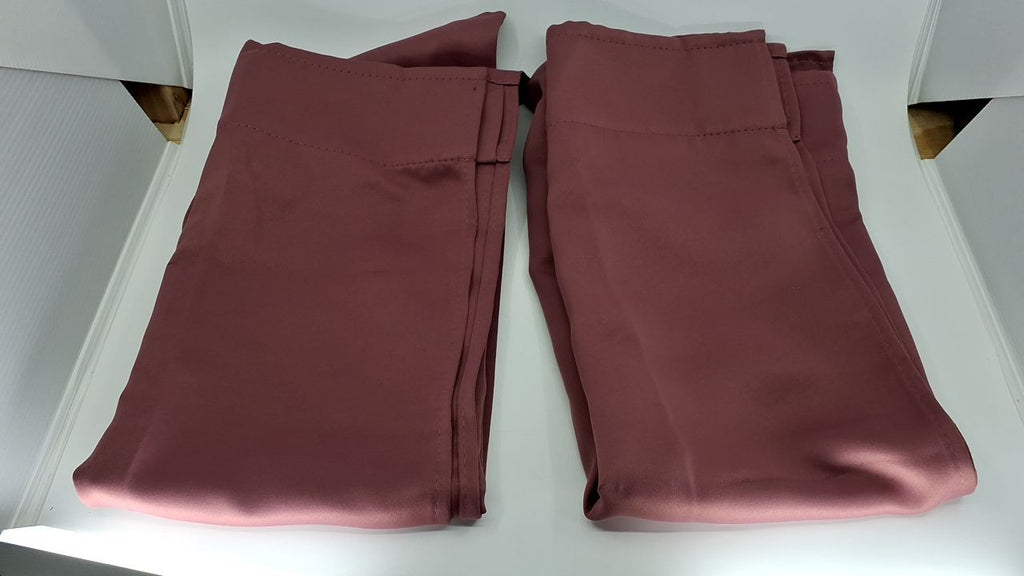 34x30 in Blackout Curtains, 2 Panels, Wild Rose, Insulating Drapes