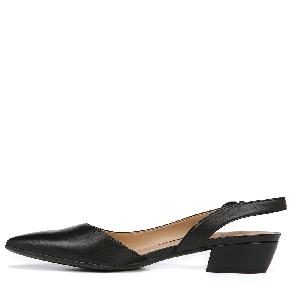 Naturalizer Women's Banks Slingback Pump, Black Leather, 9