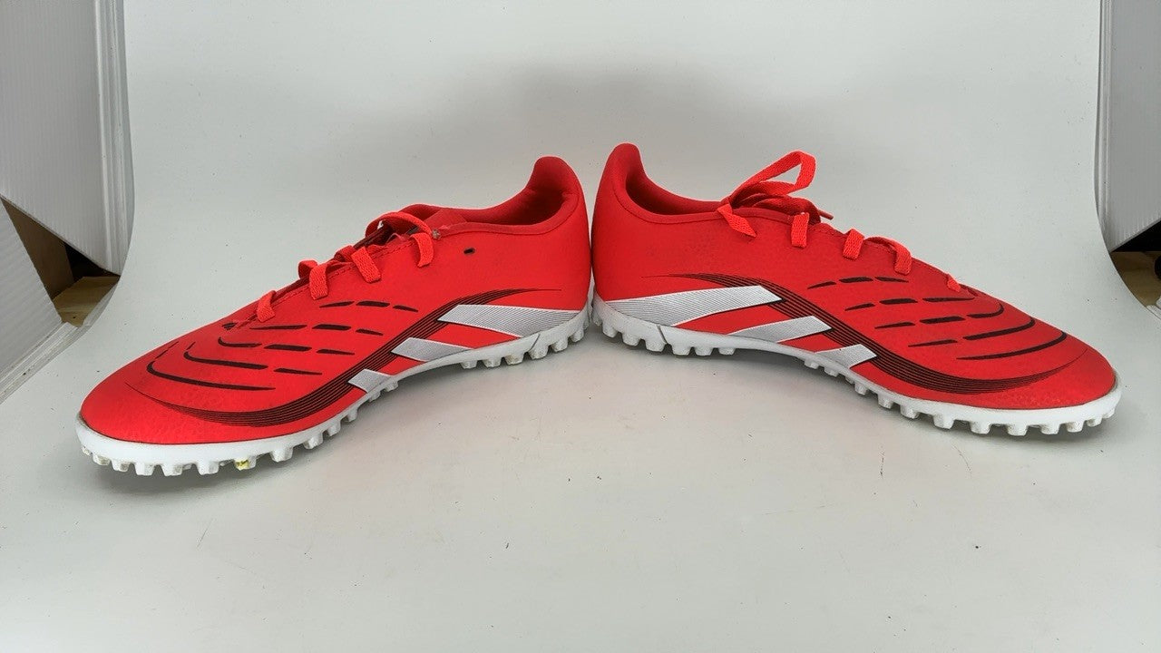 adidas Unisex-Kids Club Predator Turf Soccer, Lucid Red/White/Black, 5.5