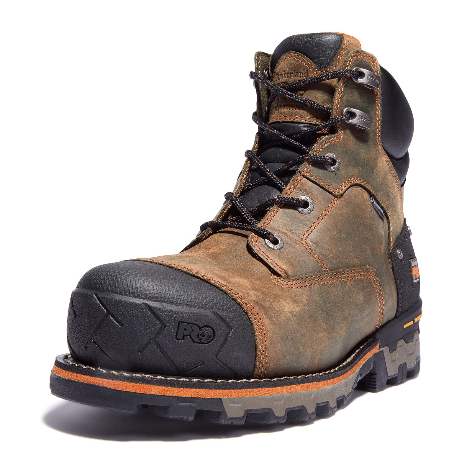 Timberland PRO Men's 6in Waterproof Work Boot, Composite Toe, Brown, 12W