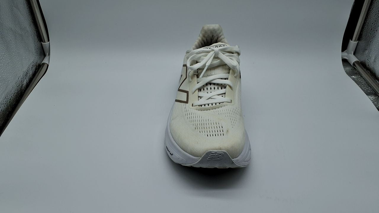 New Balance Women's Fresh Foam 1080 V14 Running Shoe 6.5 W White/Gold
