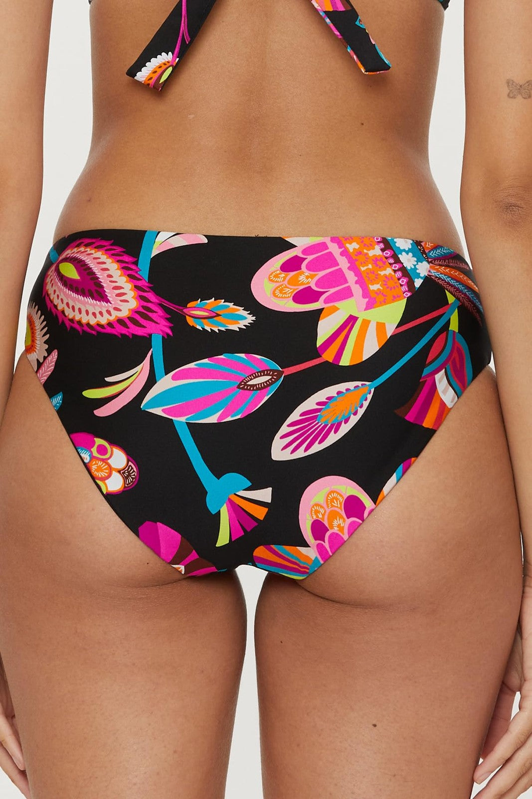 Women's Luminary Hipster Bikini Bottoms, Reversible Floral Print, Size 8