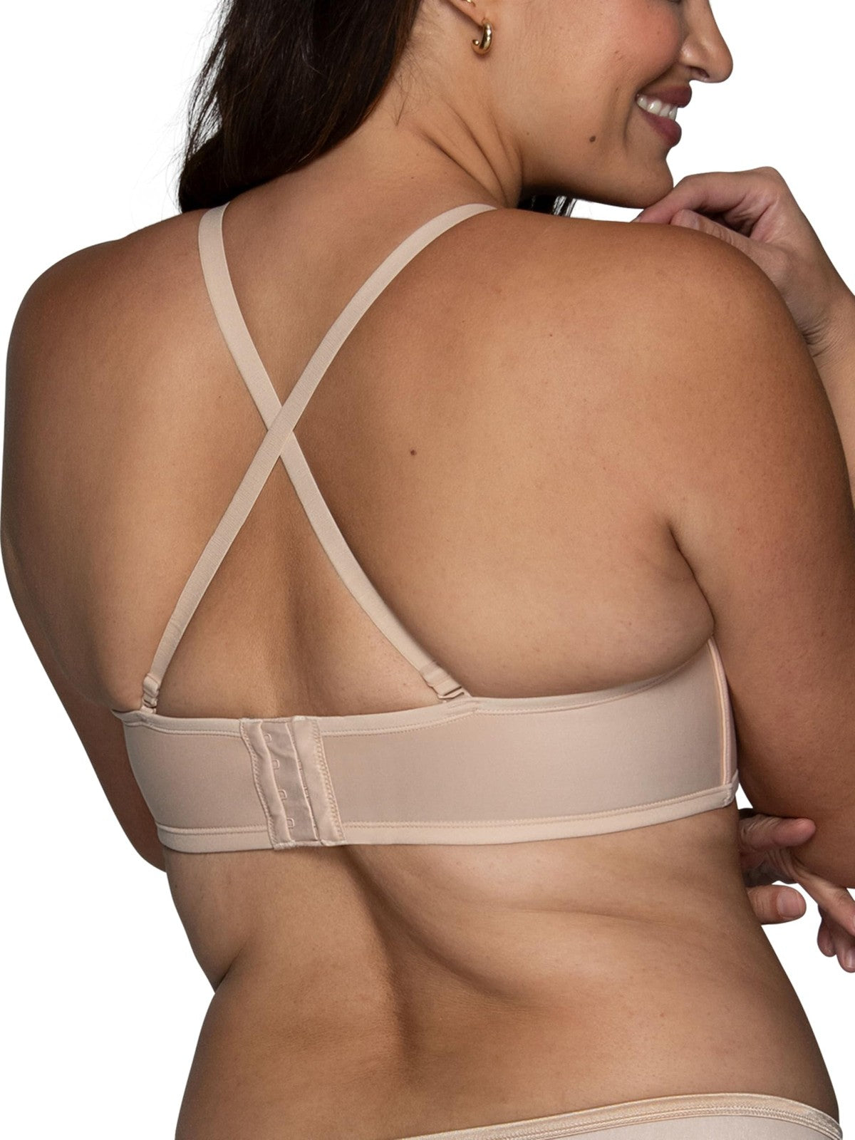 Beauty Back Smoothing Strapless Bra 38D Rose Beige by Vanity Fair