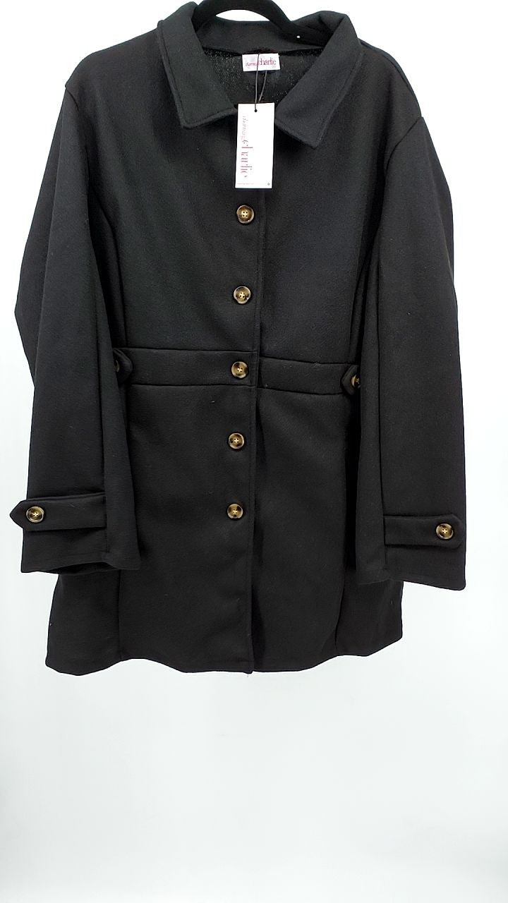 Button Up Long Sleeve Coat