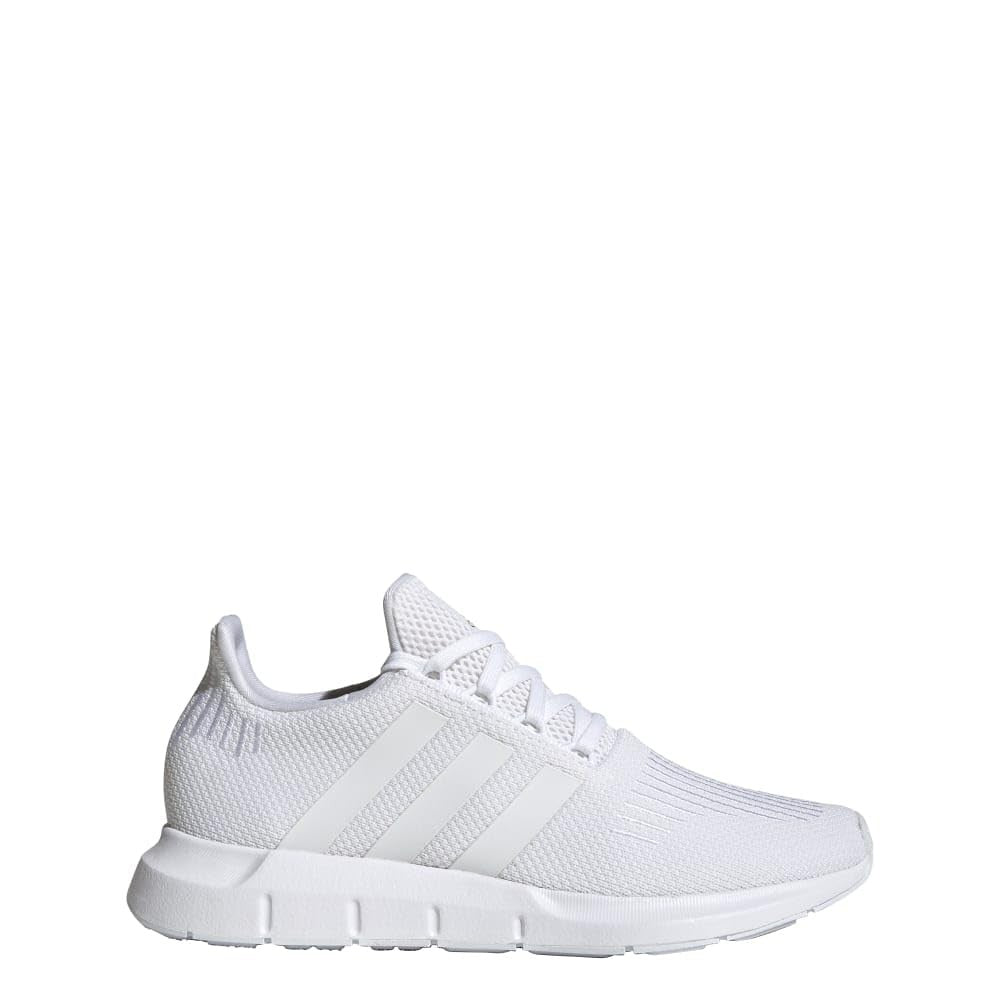 adidas Womens Swift Run White/White/Gold Metallic 8